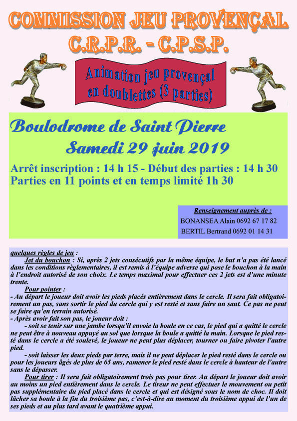 ANIMATION JEU PROVENCAL ANIMATION JEU PROVENCAL