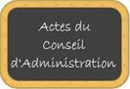 P.V des réunions du Conseil d'Administration des 3 et 24 avril P.V des réunions du Conseil d'Administration des 3 et 24 avril