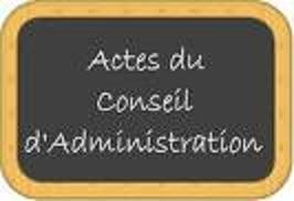 P.V des réunions du Conseil d'Administration des 3  et 24 avril