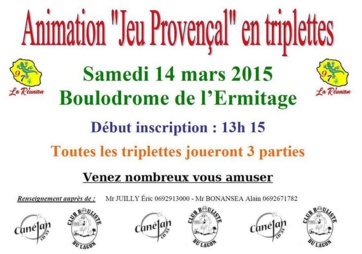 ANIMATION JEU PROVENCAL