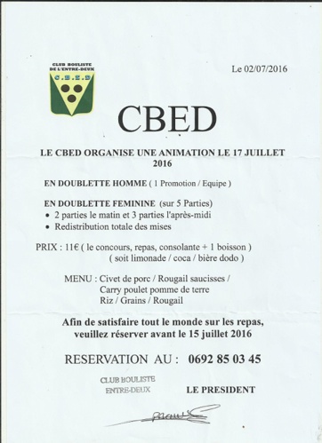 ANIMATION PETANQUE ANIMATION PETANQUE