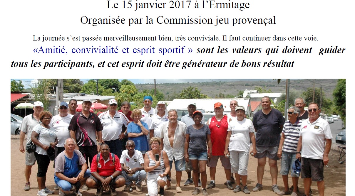 ANIMATION JEU PROVENCAL