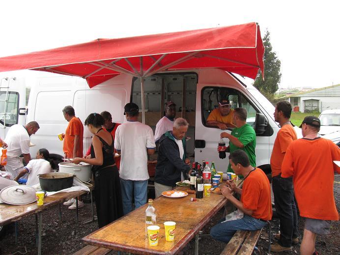 L'organisation au top pour la pause déjeuner!