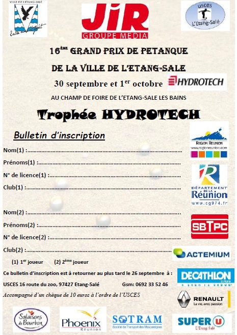 17ème GRAND PRIX DE LA VILLE DE L'ETANG-SALE 17ème GRAND PRIX DE LA VILLE DE L'ETANG-SALE