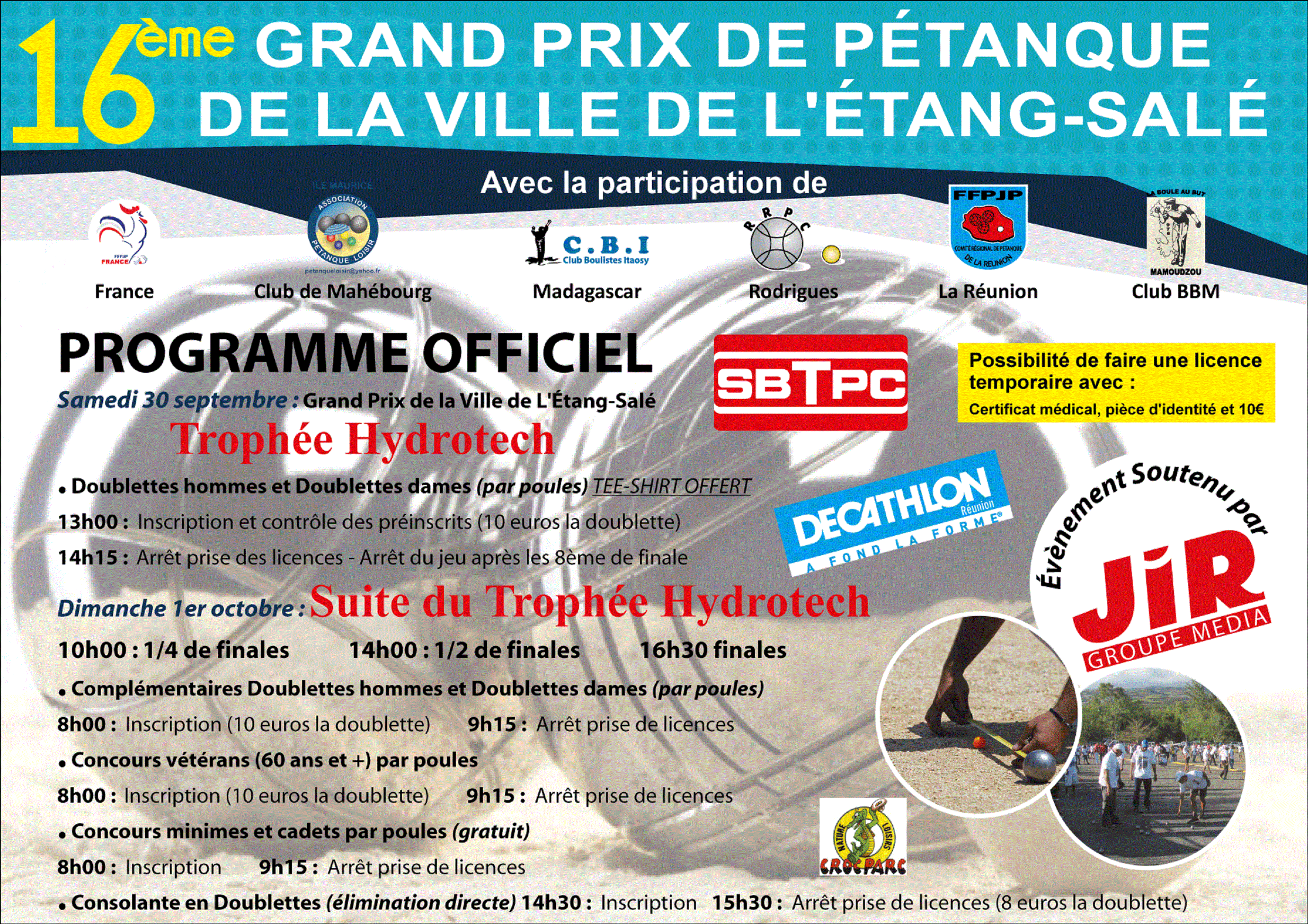 17ème GRAND PRIX DE LA VILLE DE L'ETANG-SALE 17ème GRAND PRIX DE LA VILLE DE L'ETANG-SALE