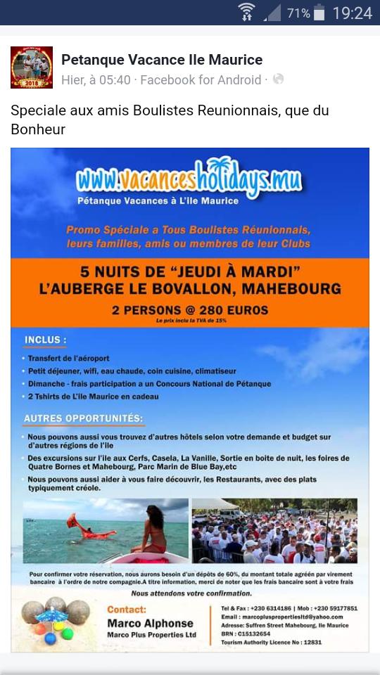 SEJOUR MAURICE SEJOUR MAURICE
