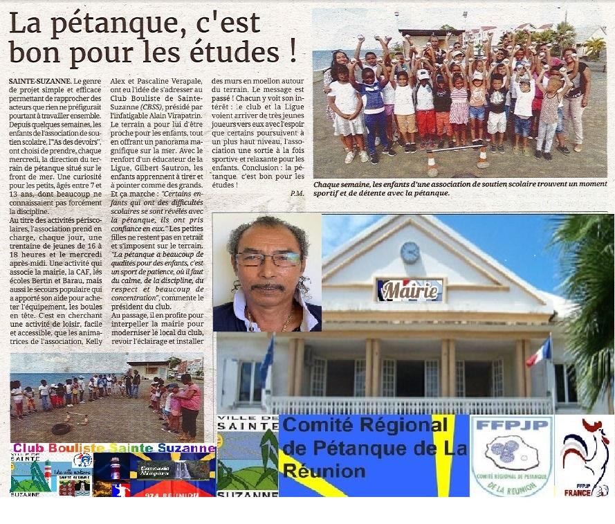 LA PETANQUE ET L'ECOLE
