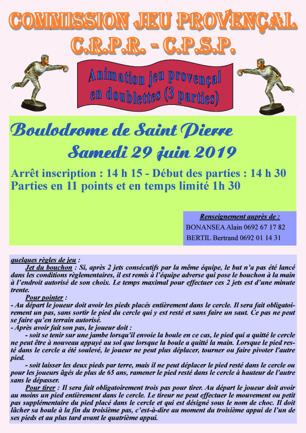 ANIMATION JEU PROVENCAL ANIMATION JEU PROVENCAL