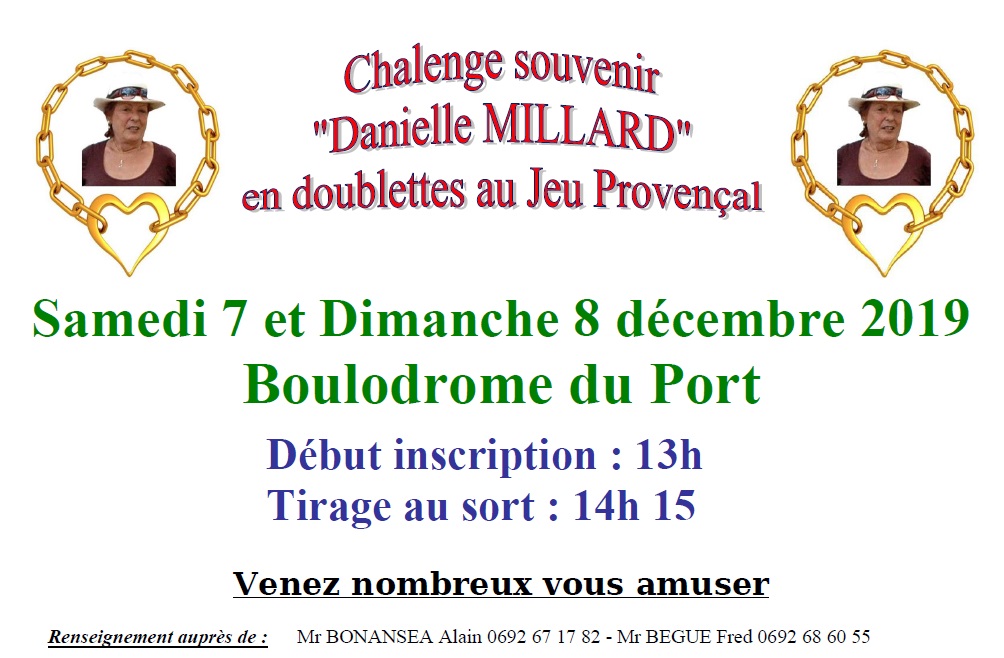 CHALENGE JEU PROVENCAL