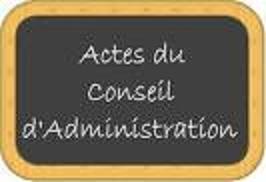 P.V. DES REUNIONS DU CONSEIL D'ADMINISTRATION DE L'USCES