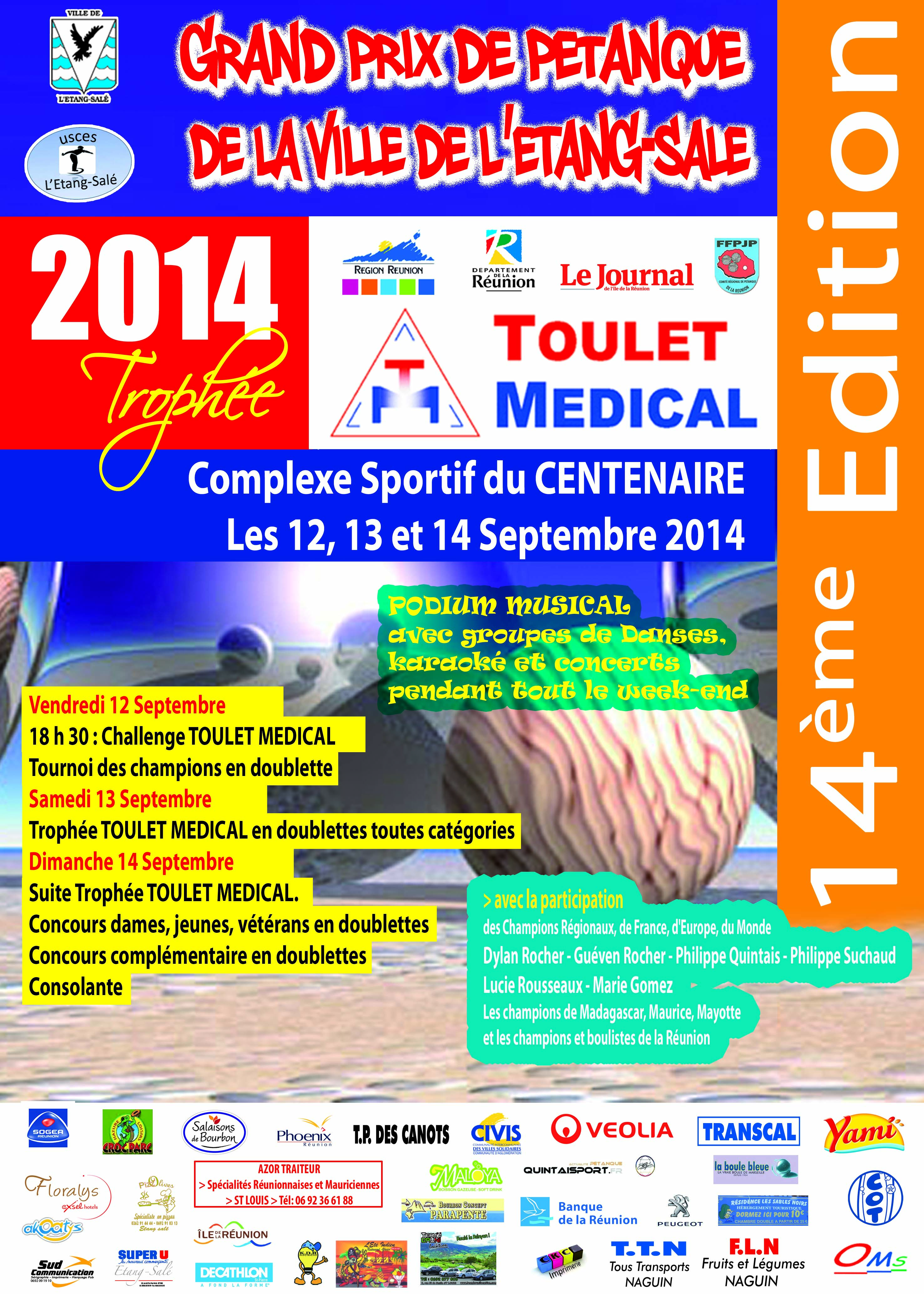 L'AFFICHE OFFICIELLE DU 14EME GRAND PRIX DE LA VILLE DE L'ETANG-SALE