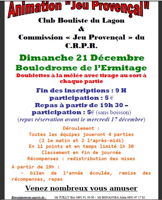 ANIMATION PROVENCALE ANIMATION PROVENCALE