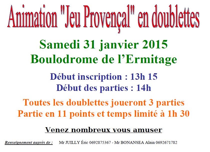 INFORMATIONS AUX LICENCIES
