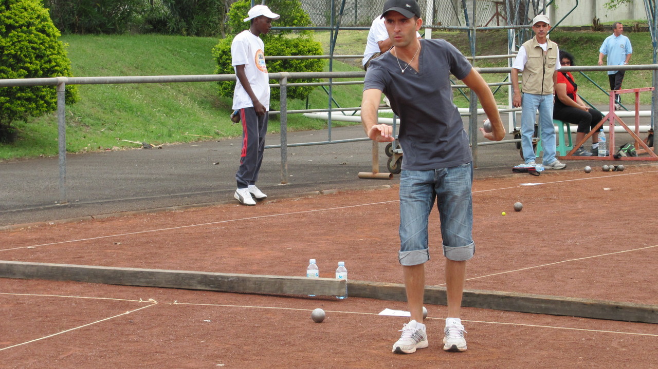 Damien Hureau au tir Damien Hureau au tir