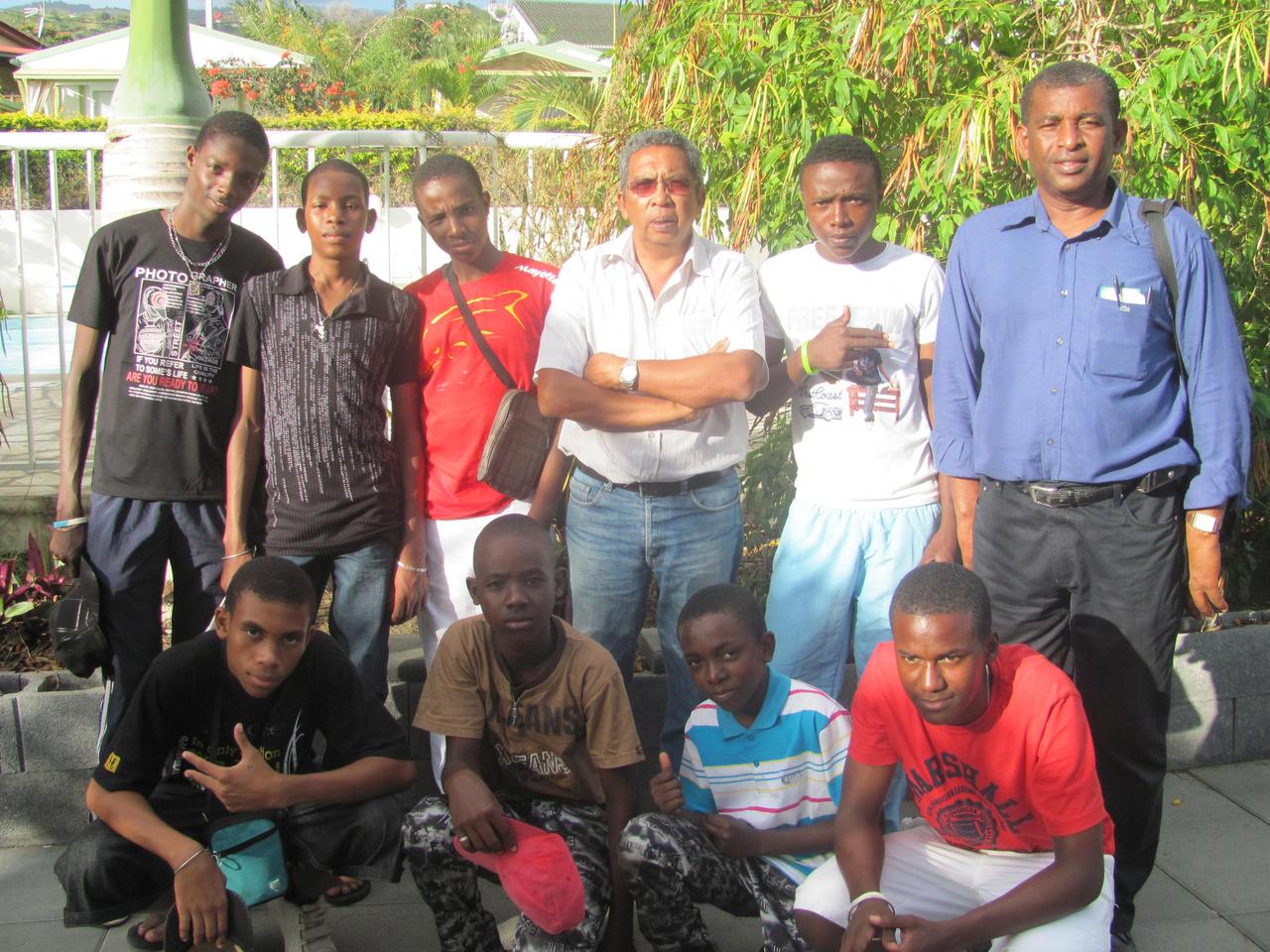 Arrivée de la délégation de Mayotte à l'Etang-Salé