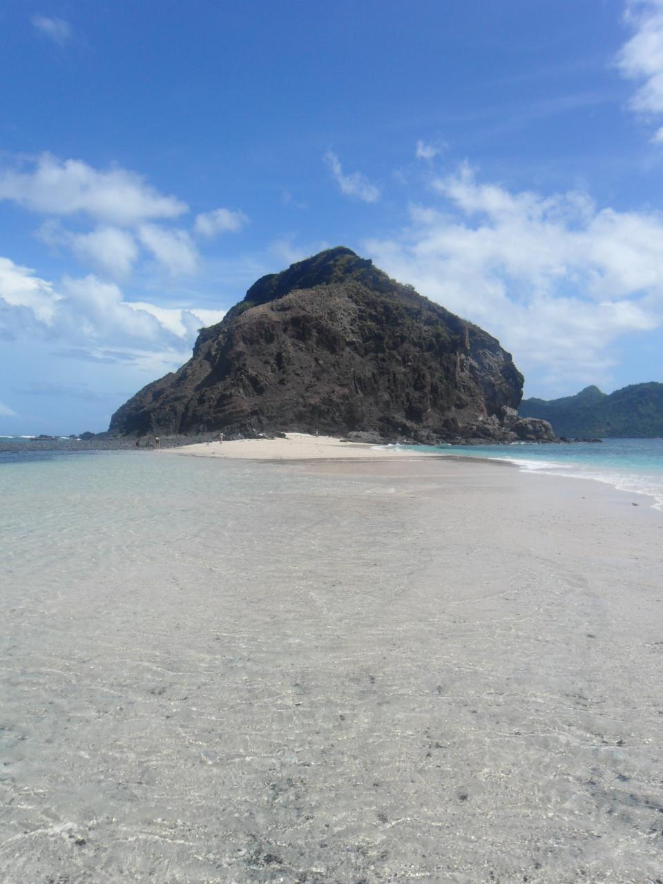 La traversée entre les 2 ilôts La traversée entre les 2 ilôts