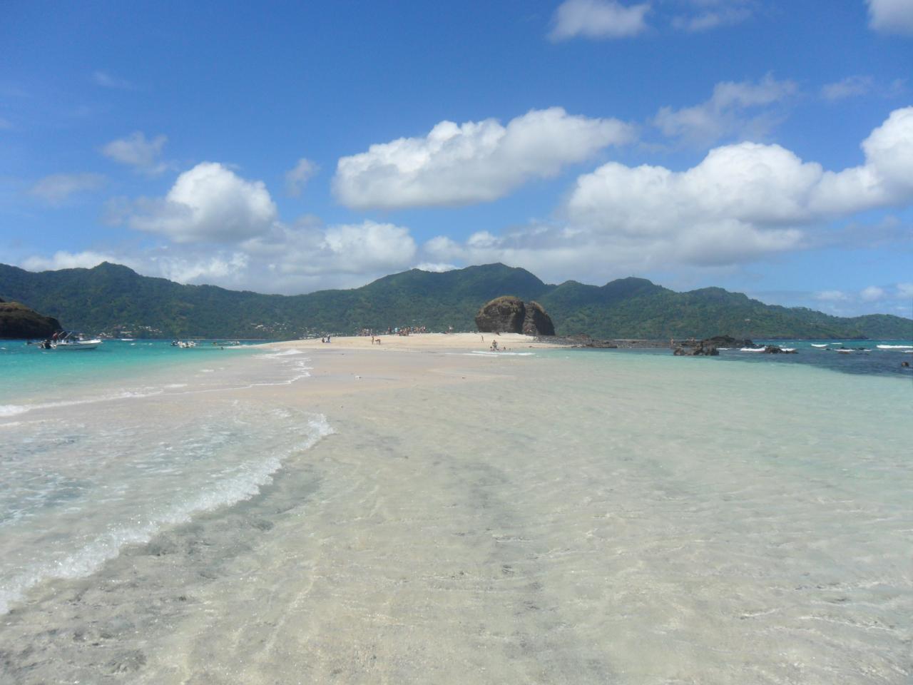 La traversée entre les 2 ilôts La traversée entre les 2 ilôts