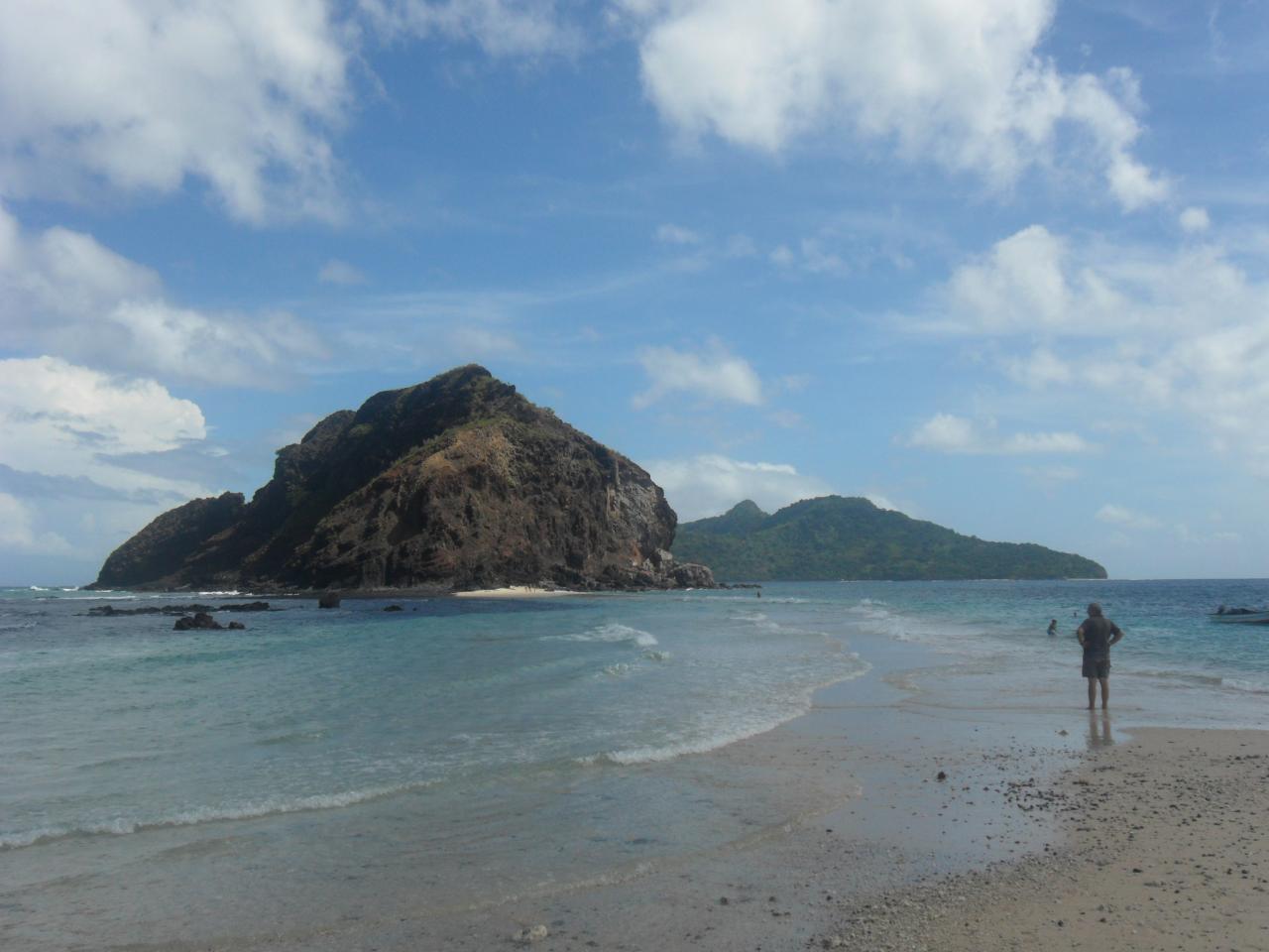 La traversée entre les 2 ilôts La traversée entre les 2 ilôts