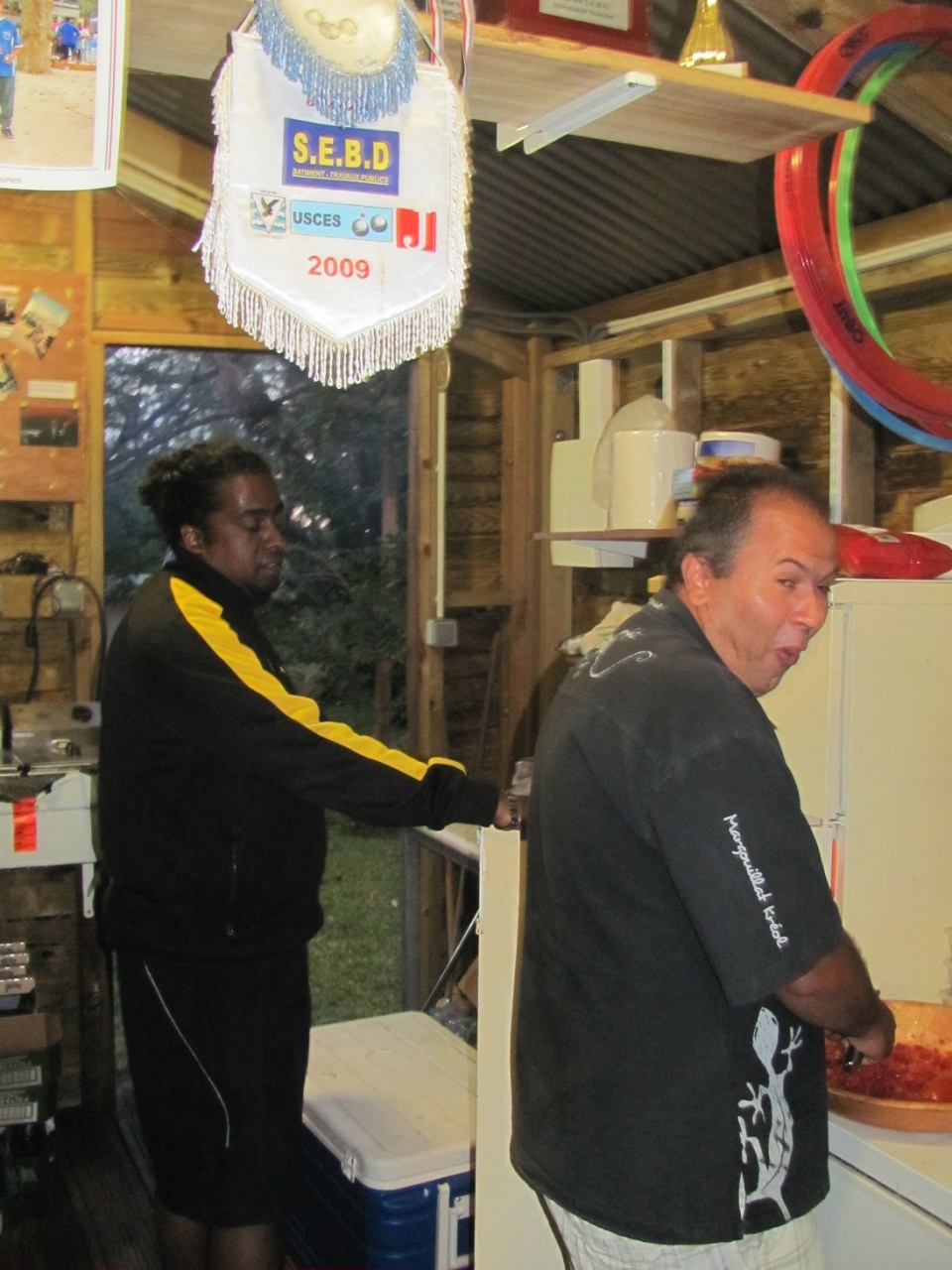 Préparation du repas inaugural Préparation du repas inaugural