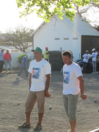 Les champions doublettes réunionnais en piste Les champions doublettes réunionnais en piste