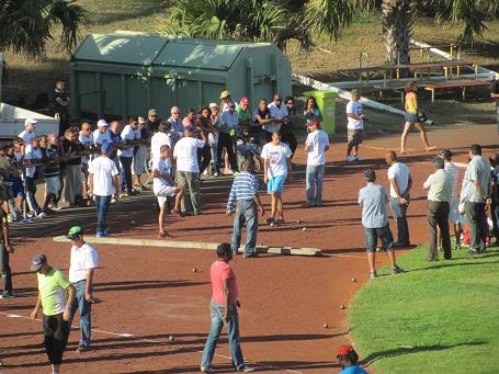 Les premières parties sur la piste d'athlétisme Les premières parties sur la piste d'athlétisme