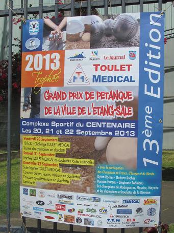 L'affiche du 13ème Grand Prix de la ville de l'Etang-Salé