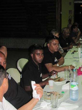 Repas inaugural avec la délégation de l'Ile Maurice