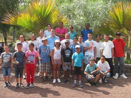 Rassemblement  jeune avec les champions