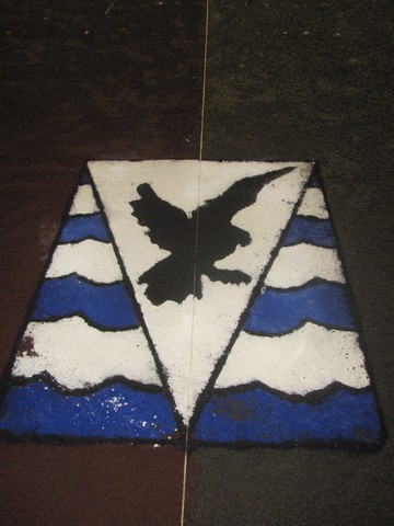 L'emblème de la ville sur le terrain L'emblème de la ville sur le terrain