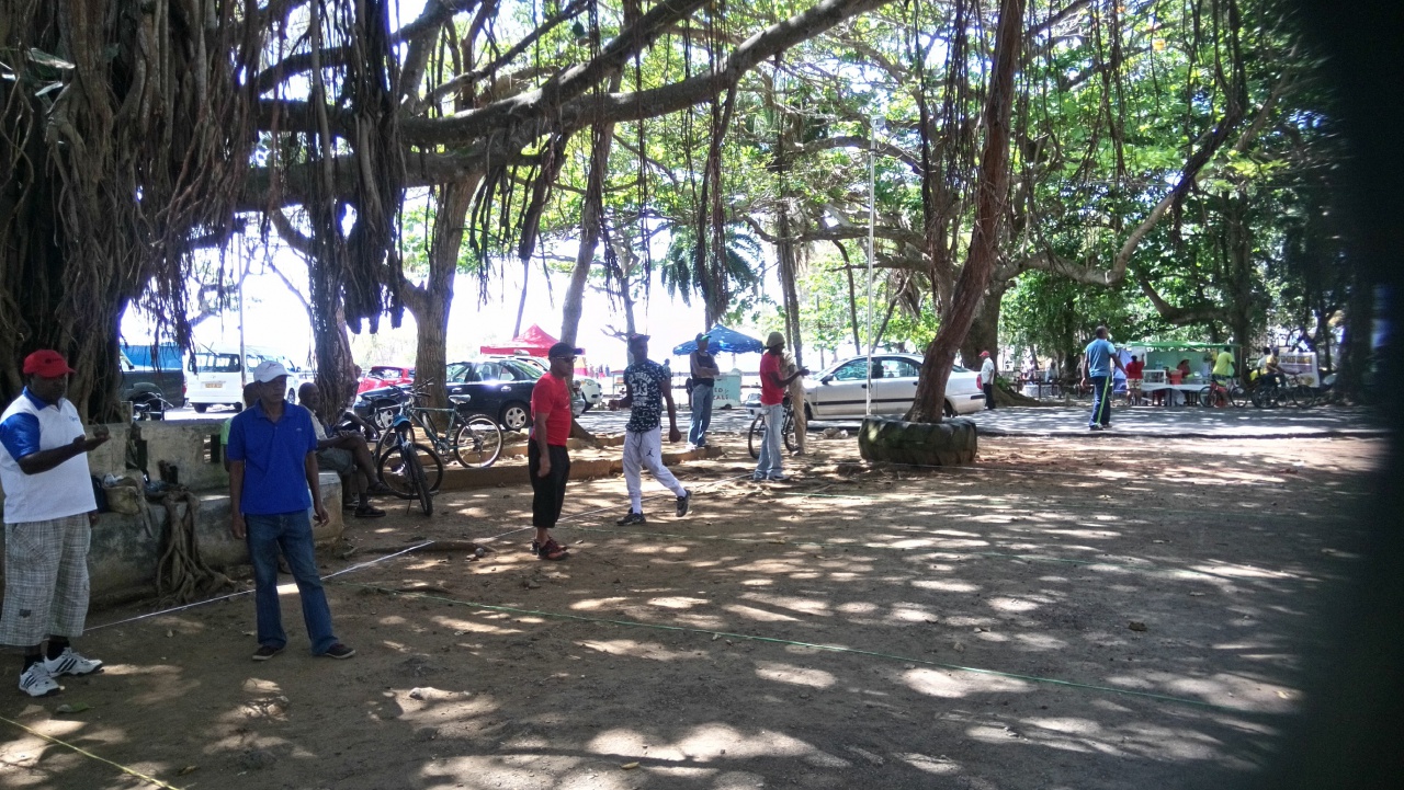le boulodrome couvert (sous grozarbre!!!) de Mahébourg le boulodrome couvert (sous grozarbre!!!) de Mahébourg