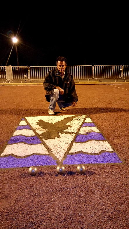 La dernière partie, celle des bénévoles sur le carré central La dernière partie, celle des bénévoles sur le carré central