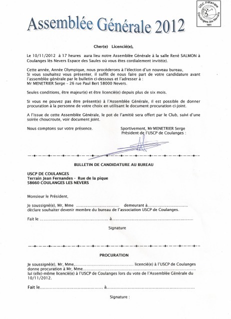 Assemblée Générale