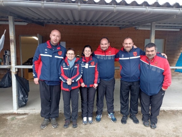 Championnat du Cher Triplettes mixtes 2023 sur le Site de Chateauneuf sur Cher. VICTOIRE DES FLORENTAIS