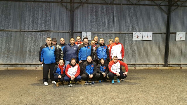 L'usf Pétanque après sa victoire contre ORLEANS.