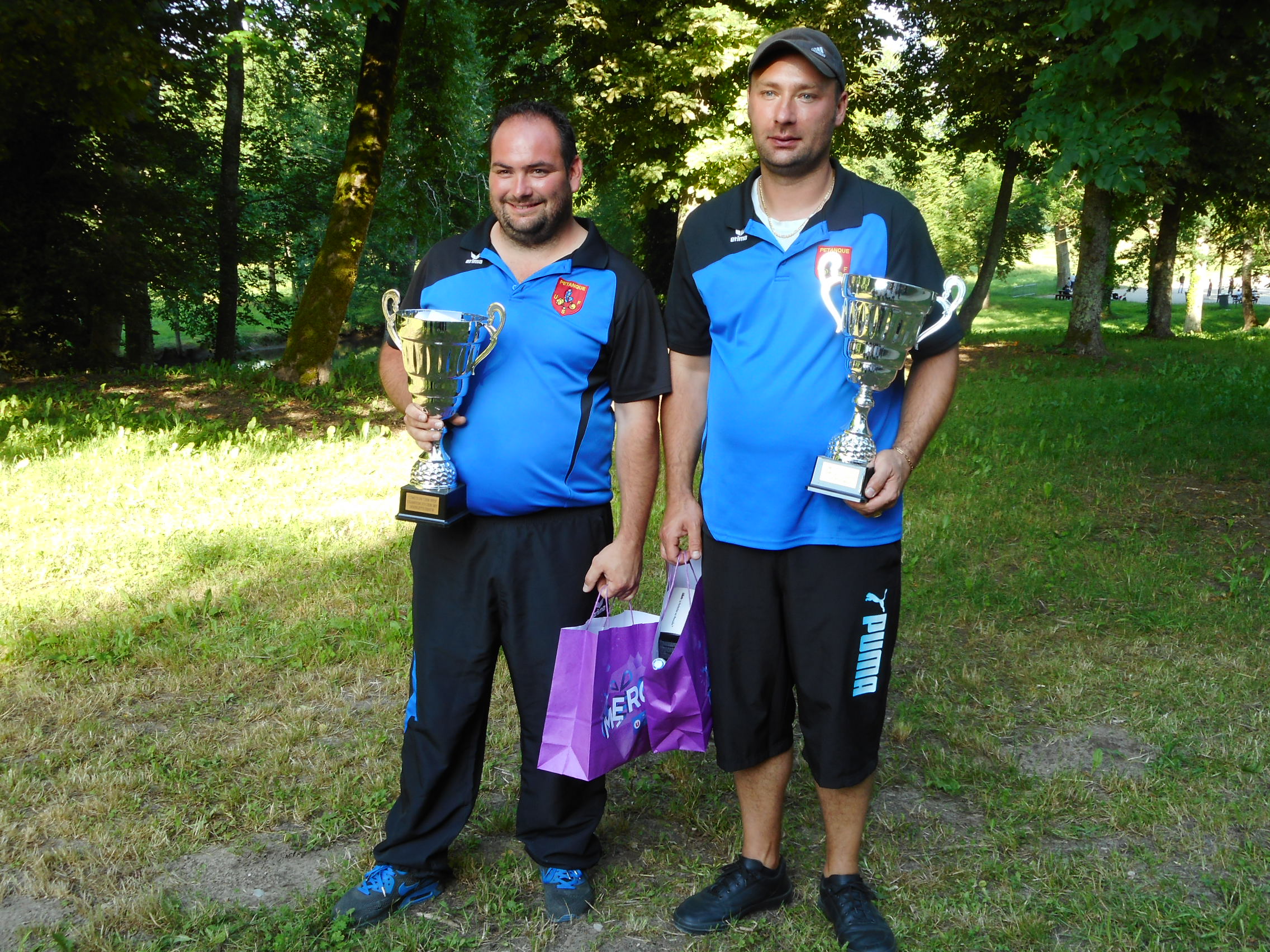 Micka et Martial champion doublettes 2017 Micka et Martial champion doublettes 2017