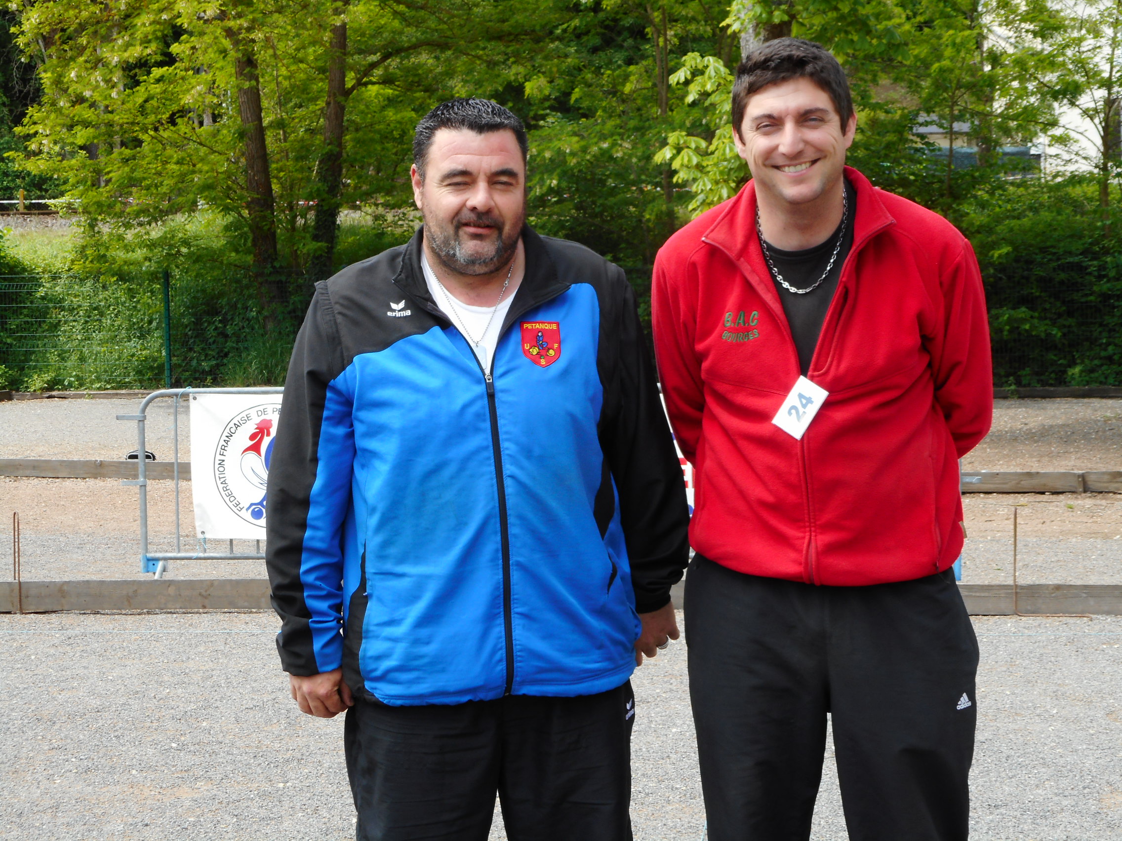 Thomas avec son ami Seb Champion provençal 2017.