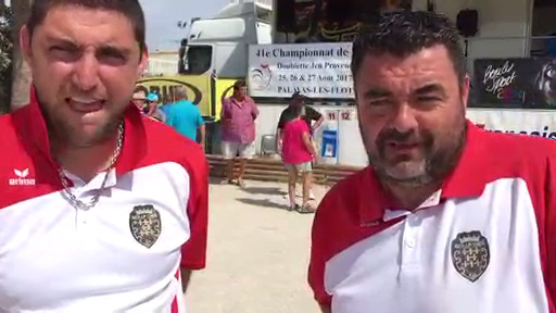 Sébastien et Thomas : Vice champion de france Jeu provençal 2017.