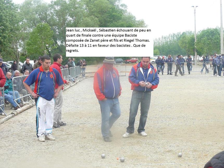 CHAMPIONNAT TRIPLETTES A BRUERE 2010. CHAMPIONNAT TRIPLETTES A BRUERE 2010.