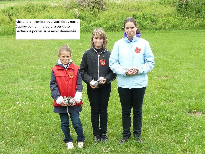 CHAMPIONNAT TRIPLETTES A BRUERE 2010.