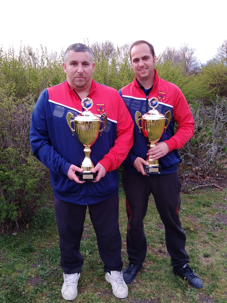 Sébastien RECEVEUR et Alexandre JACQUET Champion doublettes 2019 Sébastien RECEVEUR et Alexandre JACQUET Champion doublettes 2019