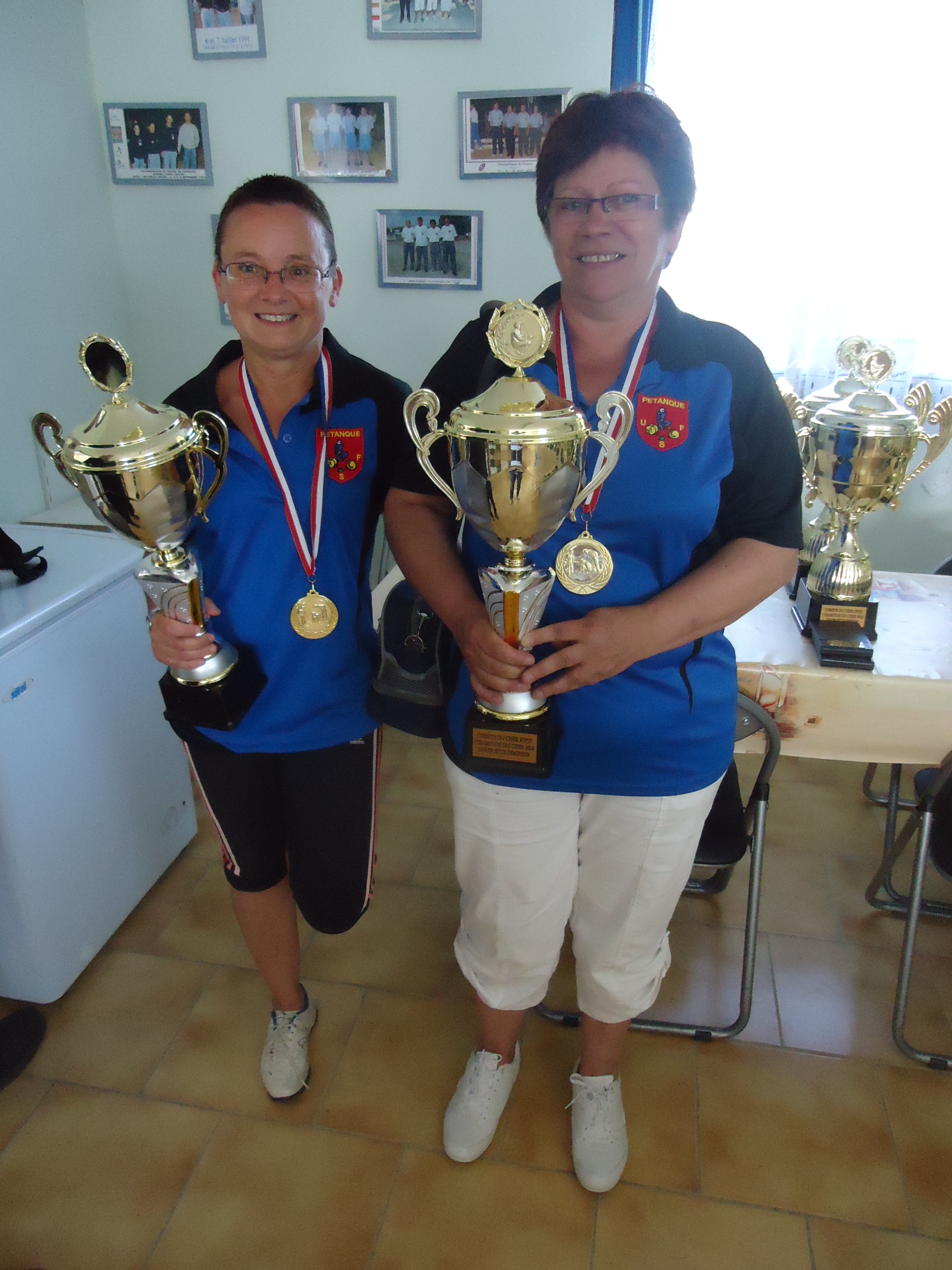 Marie Hélène et Josiane Championne Doublettes 2014.