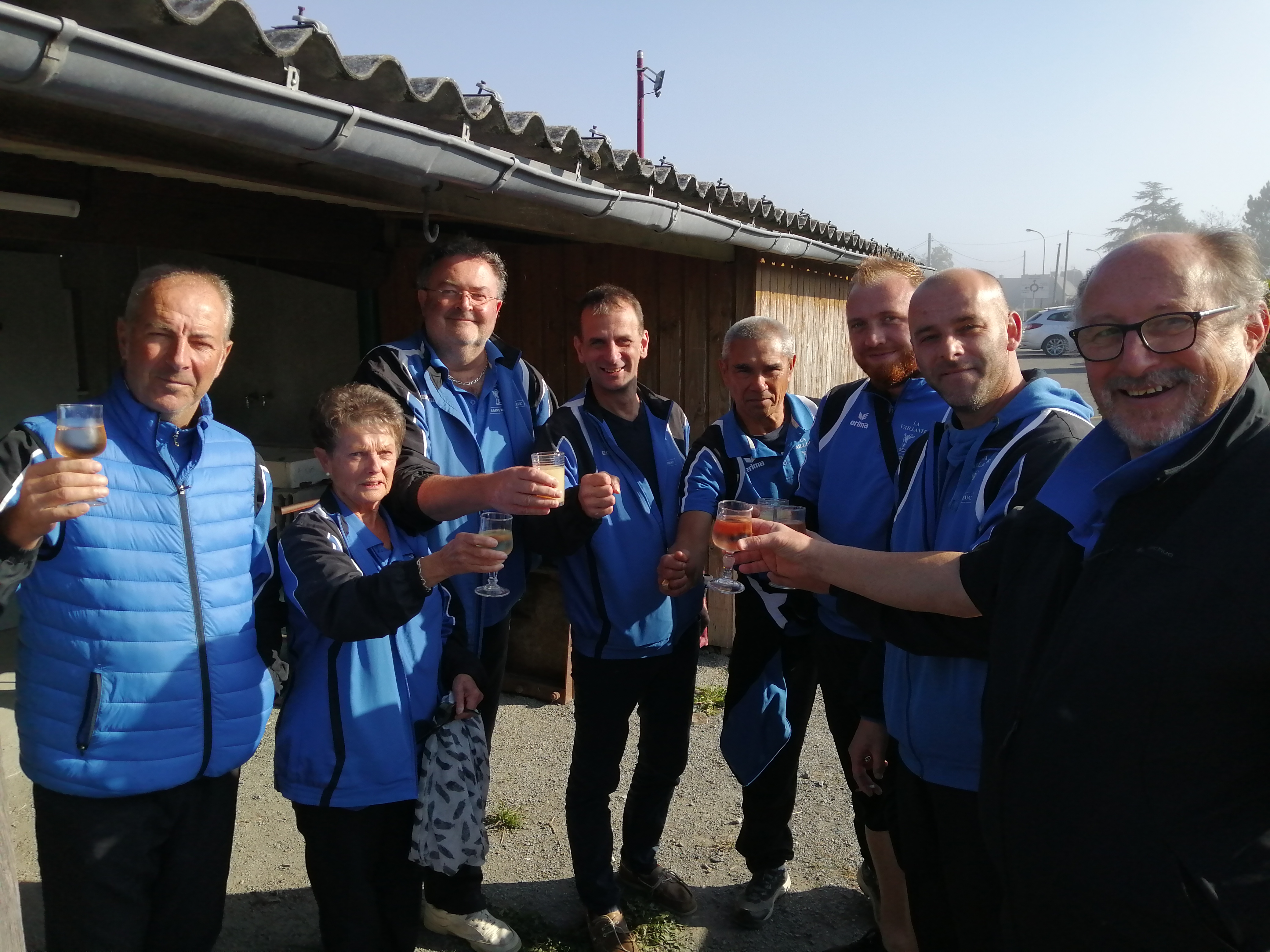 l'équipe de la Coupe de France à VILLEBAUDON